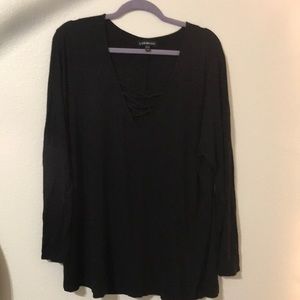 LONG SLEEVE SEXY V NECK